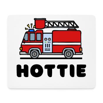 Slogan de protection incendie des pompiers - Tapis de souris (format paysage) - blanc - Devant