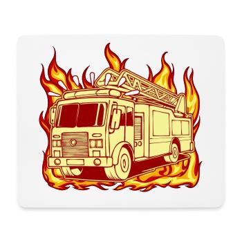 Protection incendie des pompiers des pompiers - Tapis de souris (format paysage) - blanc - Devant