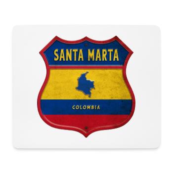 Design des armoiries de Santa Marta en Colombie - Tapis de souris (format paysage) - blanc - Devant