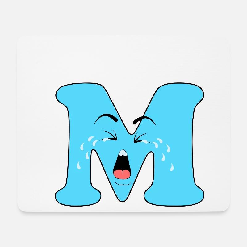 M - Mousepad (Querformat) - Weiß