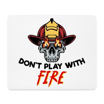 Feuerwehrhelm Feuerwehr Feuer Retter Statement - Mousepad (Querformat) - Weiß - Vorne