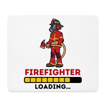 Fire Brigade Fire Hose Statement Lifesaver - Mouse Pad (horizontal) - white - Front