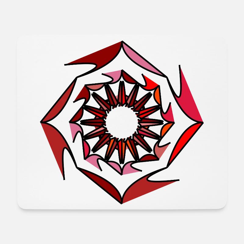 Ring of Fire [unique design from FishPressInk] - Mouse Pad (horizontal) - white