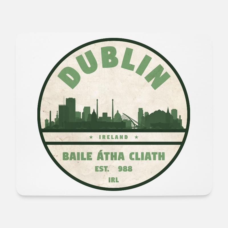 Dublin Ireland - Mouse Pad (horizontal) - white