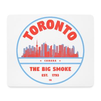 Toronto Skyline Emblem Big Smoke - Mousepad (Querformat) - Weiß - Vorne