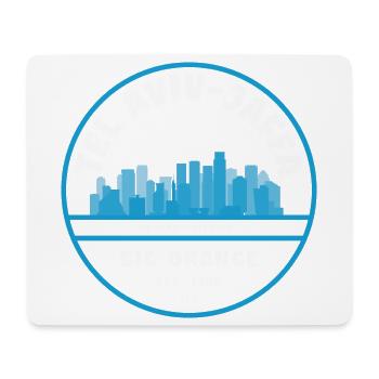 Tel-Aviv Jaffa Grand Orange Skyline - Tapis de souris (format paysage) - blanc - Devant