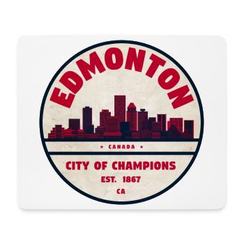 Edmonton Vintage : Ville des Champions - Tapis de souris (format paysage) - blanc - Devant