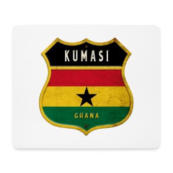 Design du drapeau des armoiries de Kumasi - Tapis de souris (format paysage) - blanc - Devant