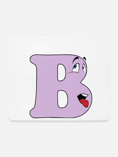 B - Mousepad (Querformat) - Weiß
