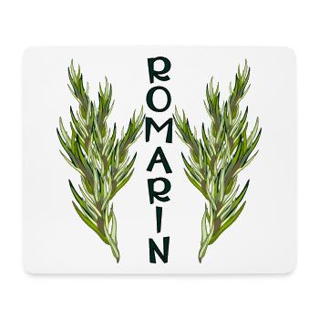 Planter le Romarin - Plantes Aromatiques - JARDIN - Tapis de souris (format paysage) - blanc - Devant
