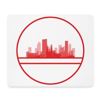Eindhoven North Brabant Skyline - Mouse Pad (horizontal) - white - Front