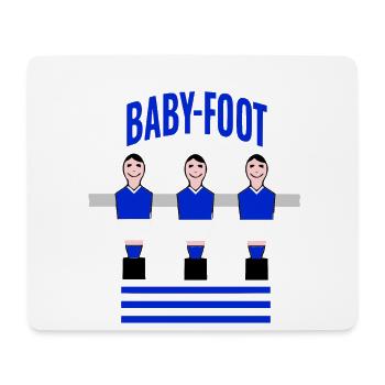 Baby-foot - Tapis de souris (format paysage) - blanc - Devant
