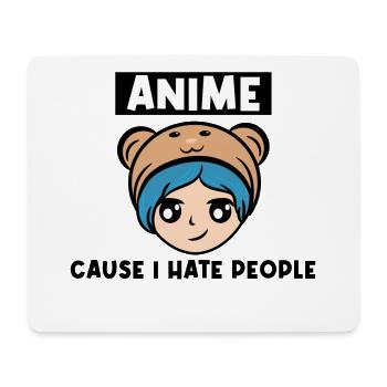 Cartoon Manga Comic Cosplay Anime Statement - Tapis de souris (format paysage) - blanc - Devant