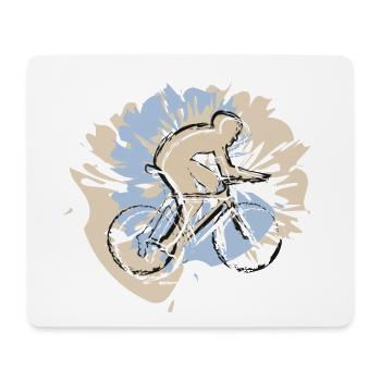 Your sport, your style! Cycling in a cool outfit - Mouse Pad (horizontal) - white - Front