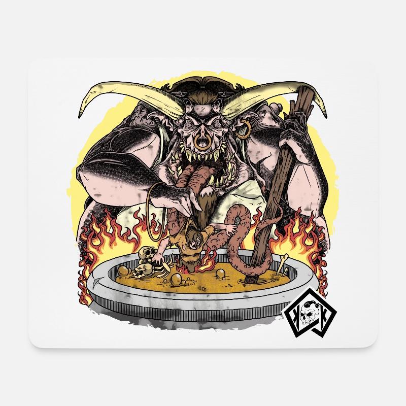 Cook, cook, chef, soup pot, hell - Mouse Pad (horizontal) - white