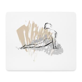 Der perfekte Yoga-Style 2025 - Mousepad (Querformat) - Weiß - Vorne