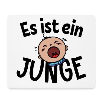 Schwanger Familienglück Statement Babybauch - Mousepad (Querformat) - Weiß - Vorne