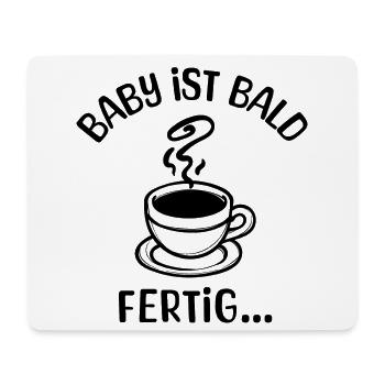 Schwangerschaft Babybauch Schwanger Statement - Mousepad (Querformat) - Weiß - Vorne