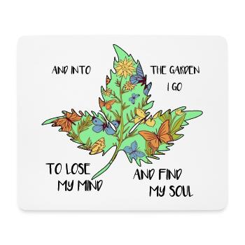 into the garden I go Gärtner Hobbygärtner Geschenk - Mousepad (Querformat) - Weiß - Vorne