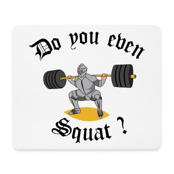Ritter-Gewichtheber - Mousepad (Querformat) - Weiß - Vorne