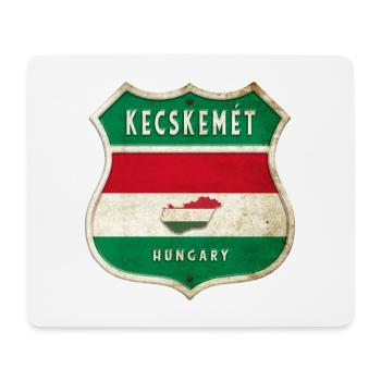Design du drapeau de la Hongrie à Kecskemét - Tapis de souris (format paysage) - blanc - Devant