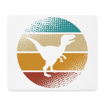 Velociraptor Dino Dinosaures - Tapis de souris (format paysage) - blanc - Devant