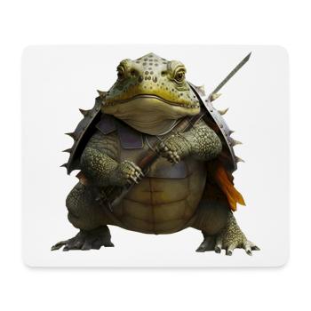 Frog in full gear - Mouse Pad (horizontal) - white - Front