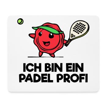 Bälle Schläger Spieler Padel Statement Sportart - Mousepad (Querformat) - Weiß - Vorne