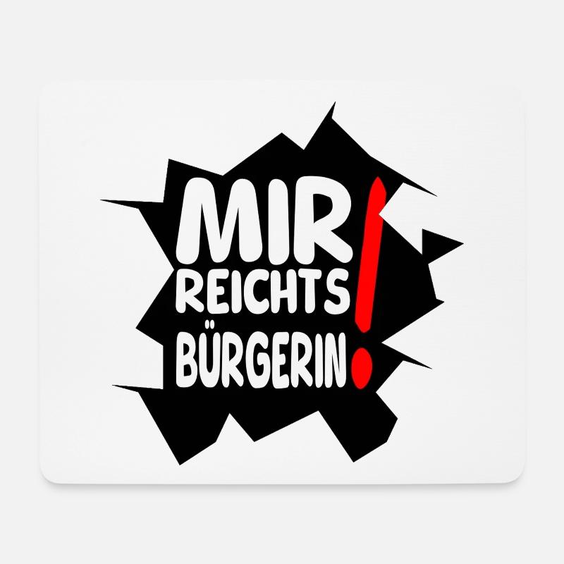reicht mir II - Mousepad (Querformat) - Weiß