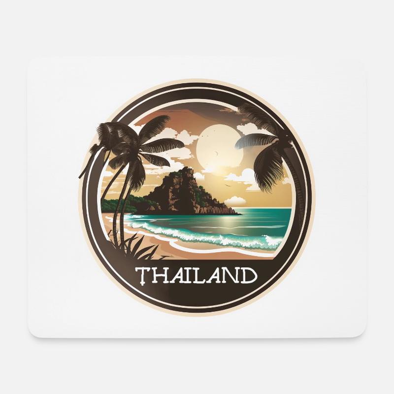 Thailand - Mousepad (Querformat) - Weiß