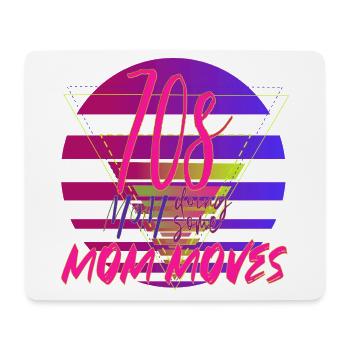 70s mom doing some mom moves - colorful & crazy - Mouse Pad (horizontal) - white - Front