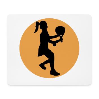 Schläger Bälle Trainer Padel Spieler Training - Mousepad (Querformat) - Weiß - Vorne