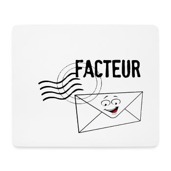Facteur - Tapis de souris (format paysage) - blanc - Devant