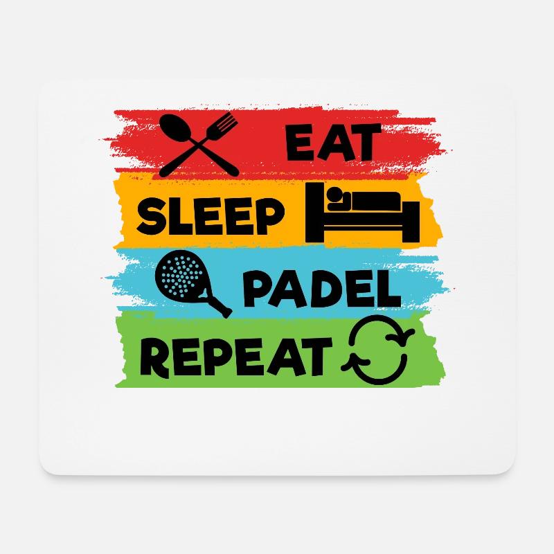 Leisure Player Padel Statement Sport Padel Game - Mouse Pad (horizontal) - white