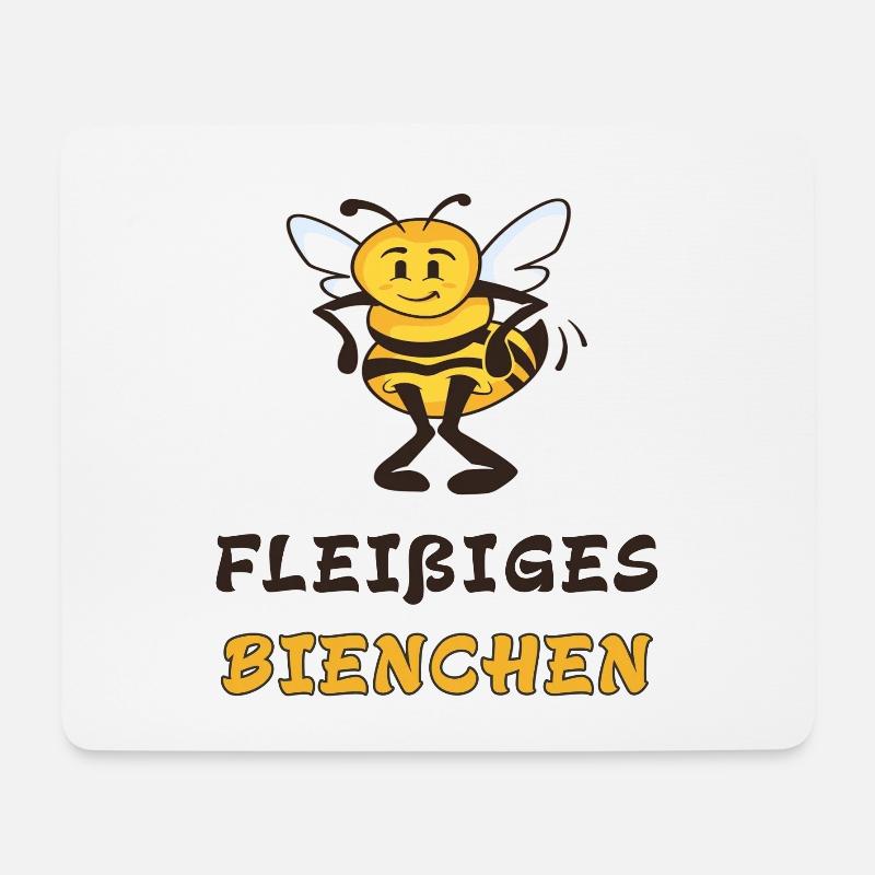 Fleißiges Bienchen - Mousepad (Querformat) - Weiß
