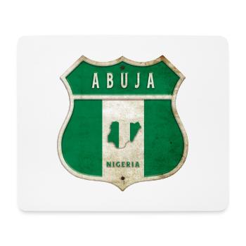 Design du drapeau d'Abuja, Nigeria - Tapis de souris (format paysage) - blanc - Devant