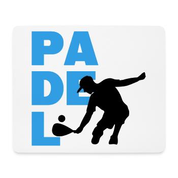 Padel Jeu Spiler Déclaration Balles Raquette Padel - Tapis de souris (format paysage) - blanc - Devant