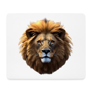 Lion, tête de lion - Tapis de souris (format paysage) - blanc - Devant