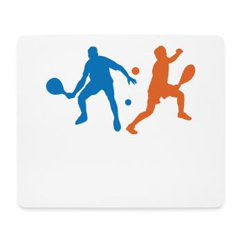 Padel Tennis Padel Game Player Tournament Racket - Mouse Pad (horizontal) - white - Front