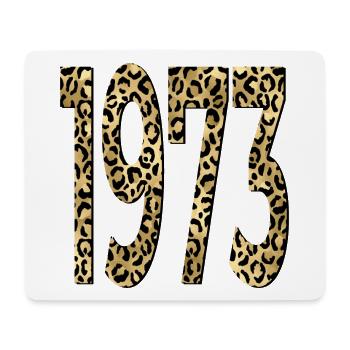 Birthday 1973 Leopard Print - Mouse Pad (horizontal) - white - Front