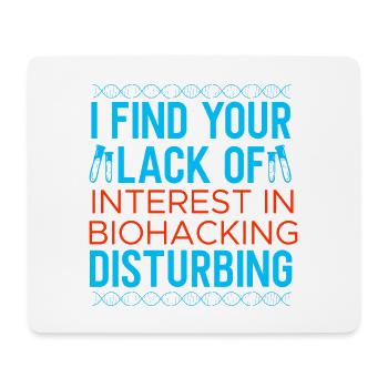 Conception de biohacking - Tapis de souris (format paysage) - blanc - Devant