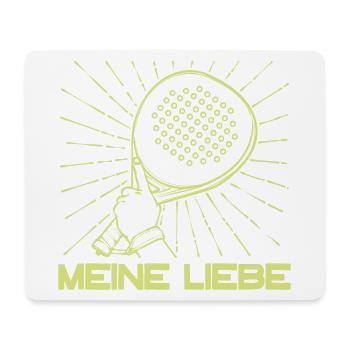 Tournoi de raquette de joueur Padel Sport - Tapis de souris (format paysage) - blanc - Devant