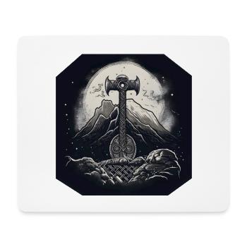 Mjölnir - Mouse Pad (horizontal) - white - Front