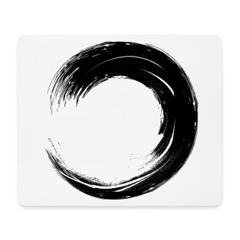 Cercles - Tapis de souris (format paysage) - blanc - Devant