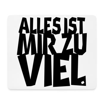 belastend - Mousepad (Querformat) - Weiß - Vorne