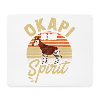 Okapi ist mein Seelentier - Mousepad (Querformat) - Weiß - Vorne