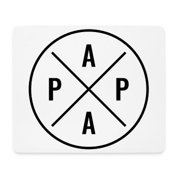 Papa - Mousepad (Querformat) - Weiß - Vorne