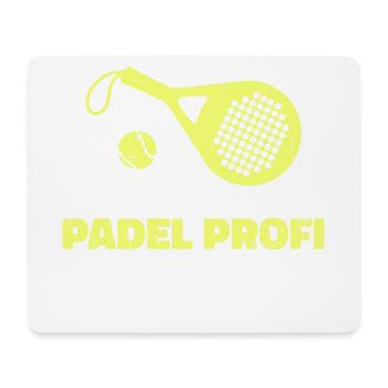 Padel Sport Player Statement Raquette de tournoi - Tapis de souris (format paysage) - blanc - Devant