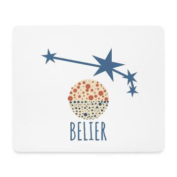 Das Sternbild Widder - Mousepad (Querformat) - Weiß - Vorne