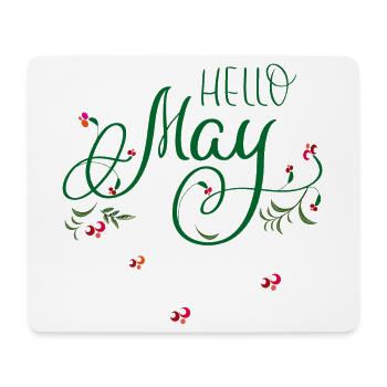 Mai, mois, printemps - Tapis de souris (format paysage) - blanc - Devant